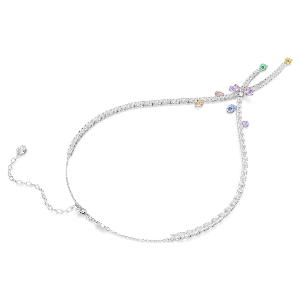 Ariana Grande x Swarovski necklace Mixed cuts, Dragonfly, Multicolored, Rhodium plated