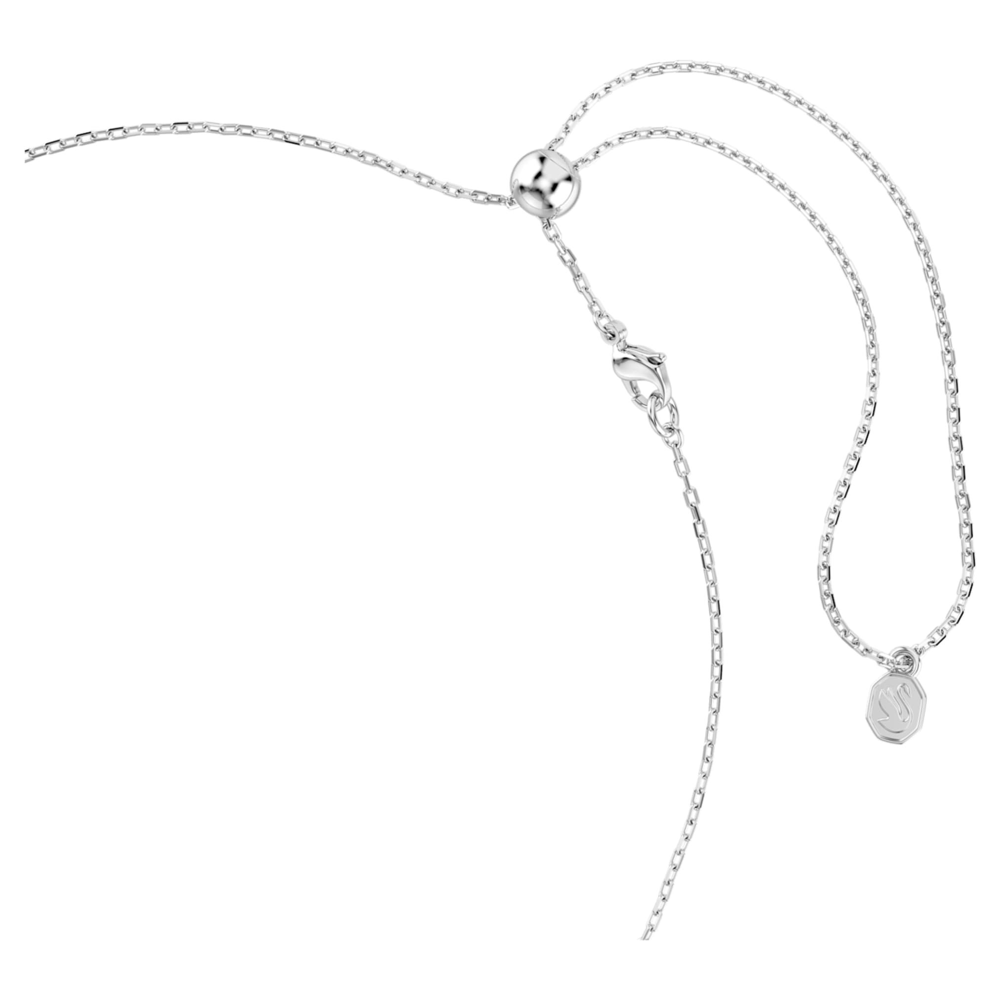 Ariana Grande x Swarovski necklace Mixed cuts, Multicolored, Rhodium plated