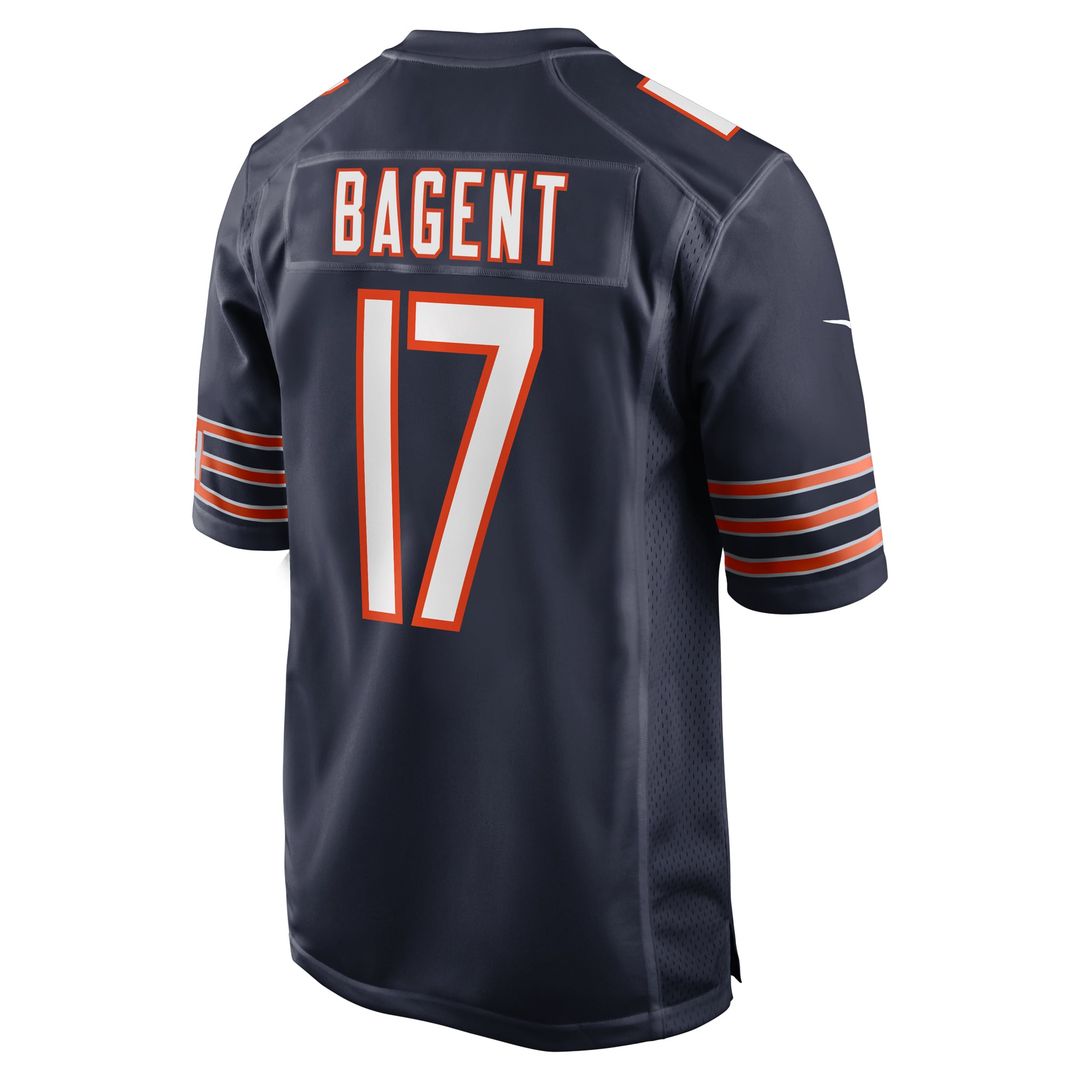Tyson Bagent Chicago Bears Nike Navy Game Jersey