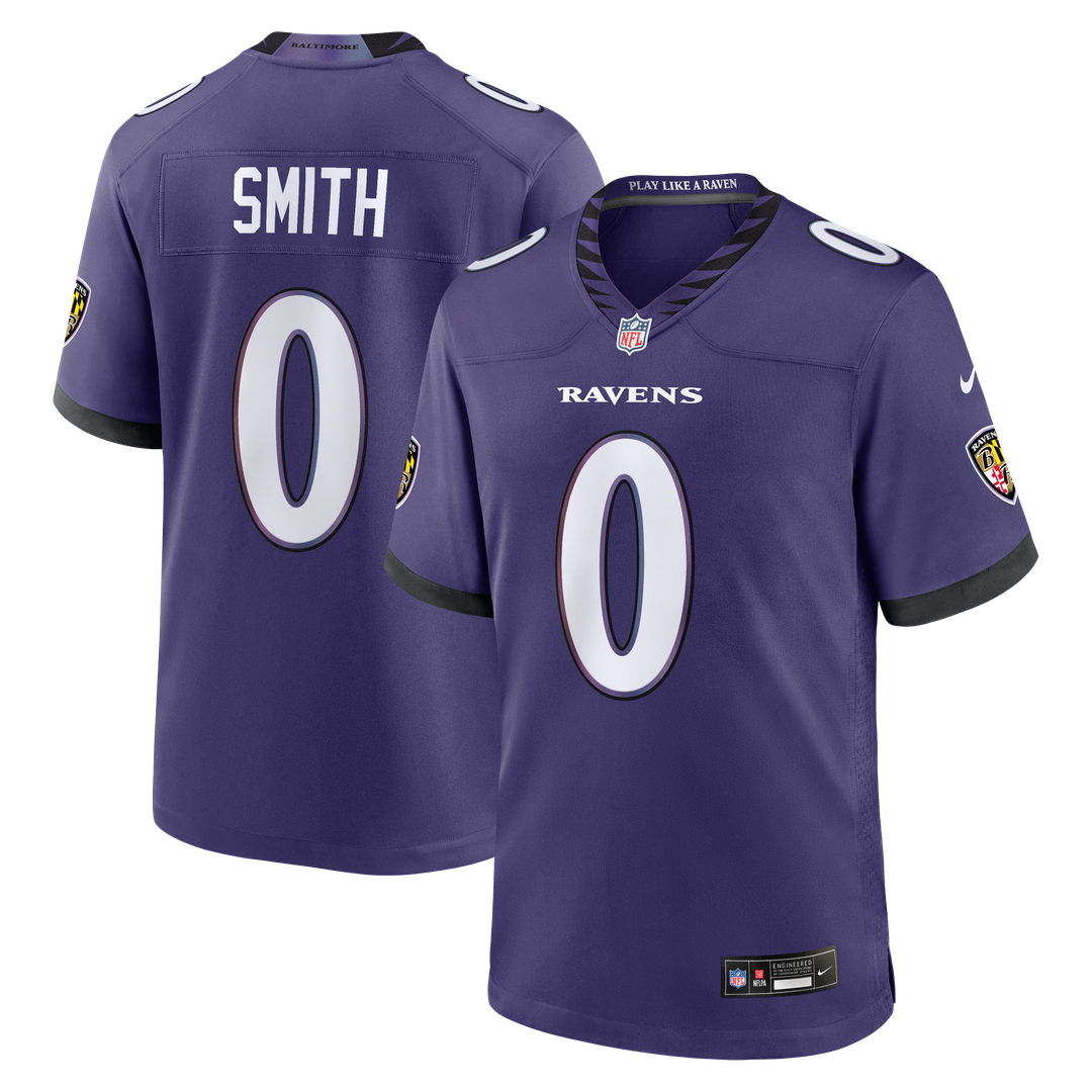 Roquan Smith Baltimore Ravens Nike Purple Team Game Jersey