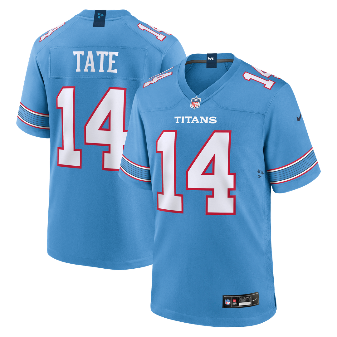 Carnell Tate Tennessee Titans Nike Light Blue Team Game Jersey