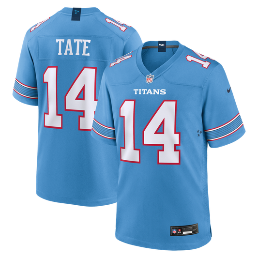 Carnell Tate Tennessee Titans Nike Light Blue Team Game Jersey