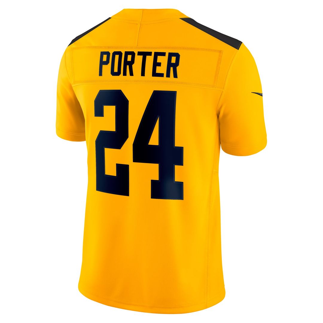 Joey Porter Jr. Pittsburgh Steelers Nike Gold Alternate 1933 Throwback Vapor F.U.S.E. Limited Jersey