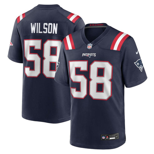 Jared Wilson New England Patriots Nike Navy Team Game Jersey