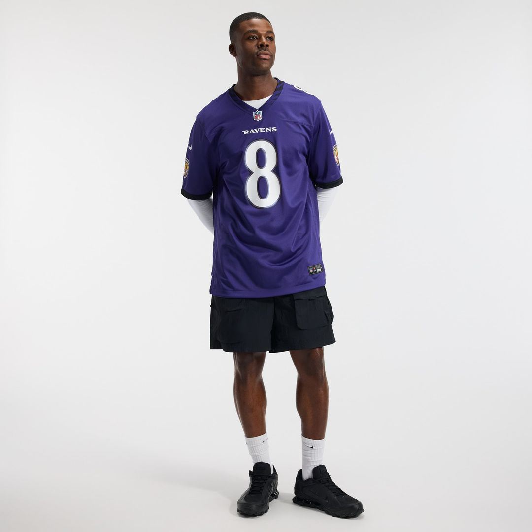 Lamar Jackson Baltimore Ravens Nike Purple Team Game Jersey