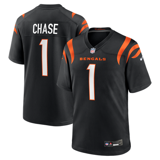 Ja'Marr Chase Cincinnati Bengals Nike Black Game Jersey