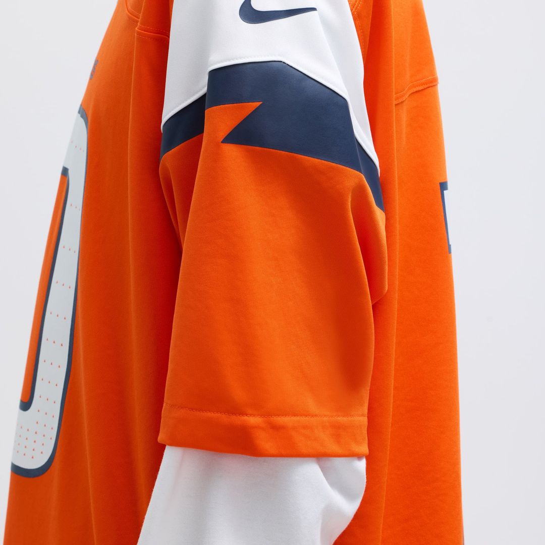Bo Nix Denver Broncos Nike Orange Player Game Jersey