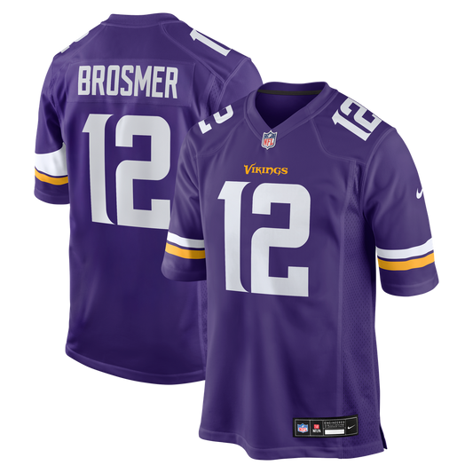 Max Brosmer Minnesota Vikings Nike Purple Team Game Jersey