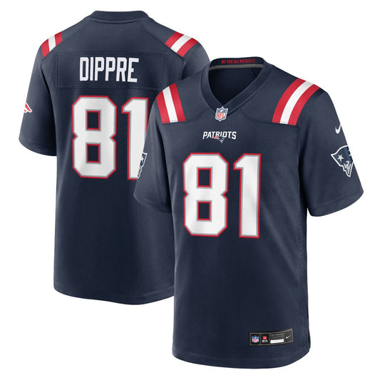 CJ Dippre New England Patriots Nike Navy Team Game Jersey