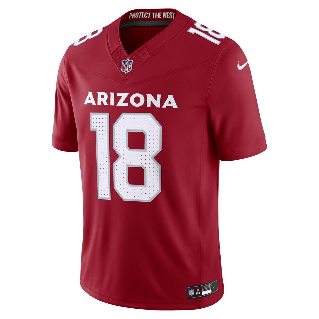 Marvin Harrison Jr. Arizona Cardinals Nike Cardinal Team Vapor F.U.S.E. Stitched Limited Jersey
