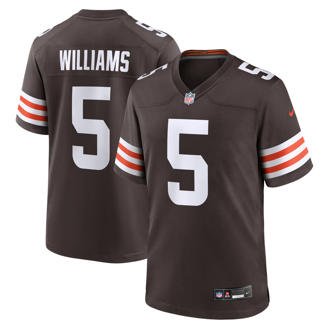Quincy Williams Cleveland Browns Nike Brown Team Game Jersey