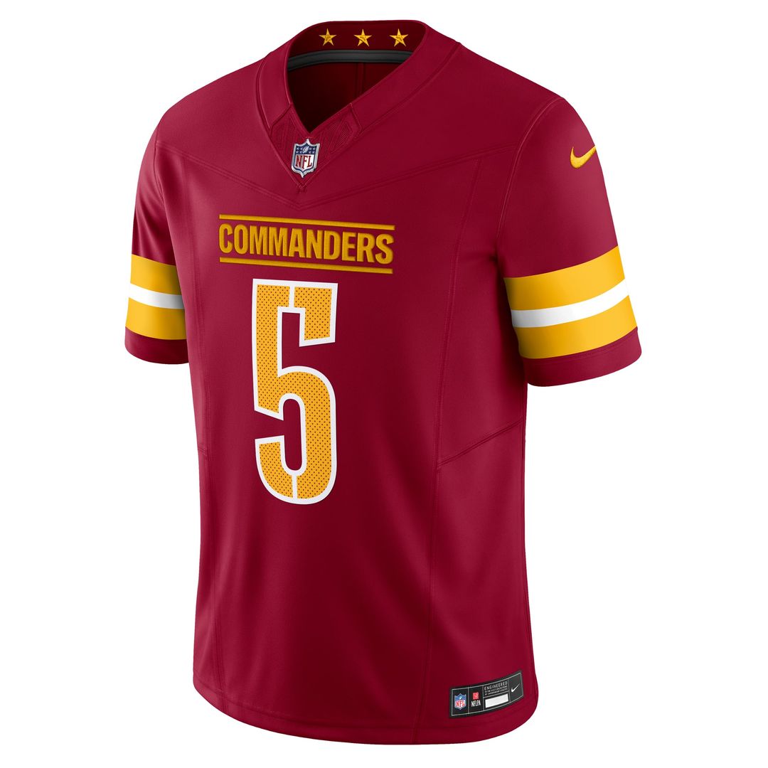 Washington Commanders Jayden Daniels Nike White Vapor F.U.S.E. Limited Super Bowl Era Jersey