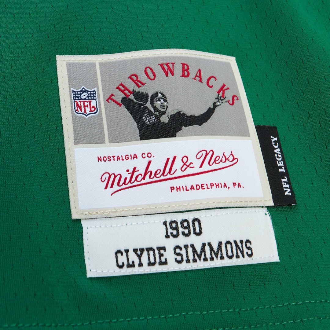 Clyde Simmons Philadelphia Eagles Mitchell & Ness Kelly Green Legacy Replica Jersey