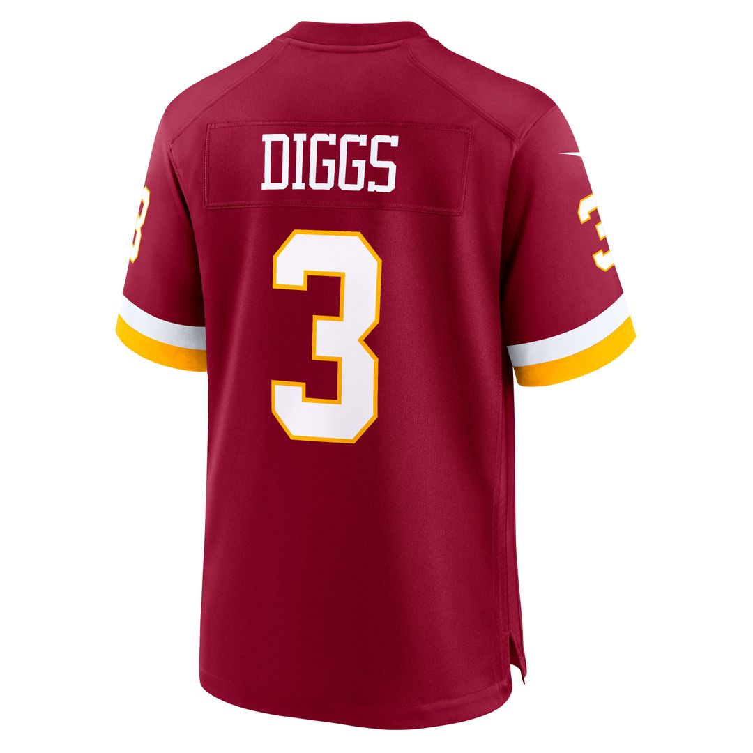 Stefon Diggs Washington Commanders Nike Burgundy Game Jersey