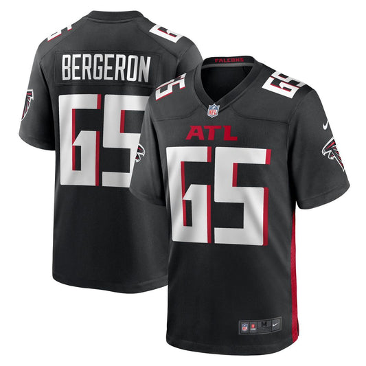 Matthew Bergeron Atlanta Falcons Nike Black Team Game Jersey