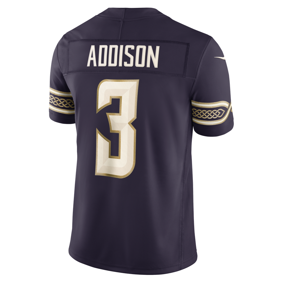 Jordan Addison Minnesota Vikings Nike Purple 2026 Rivalries Collection Stitched Limited Jersey