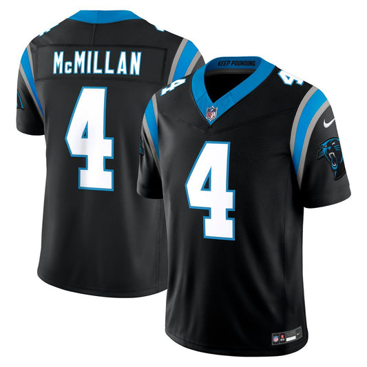 Tetairoa McMillan Carolina Panthers Nike Black Team Vapor F.U.S.E. Stitched Limited Jersey