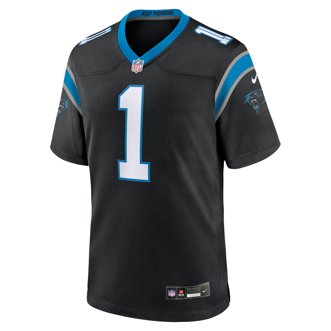 Cam Newton Carolina Panthers Nike Black Team Retired Game Jersey