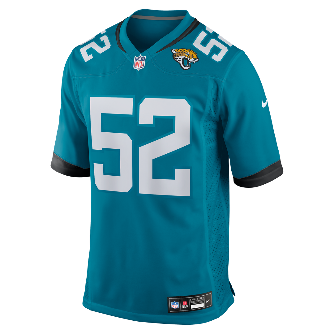 DaVon Hamilton Jacksonville Jaguars Nike Black Game Jersey