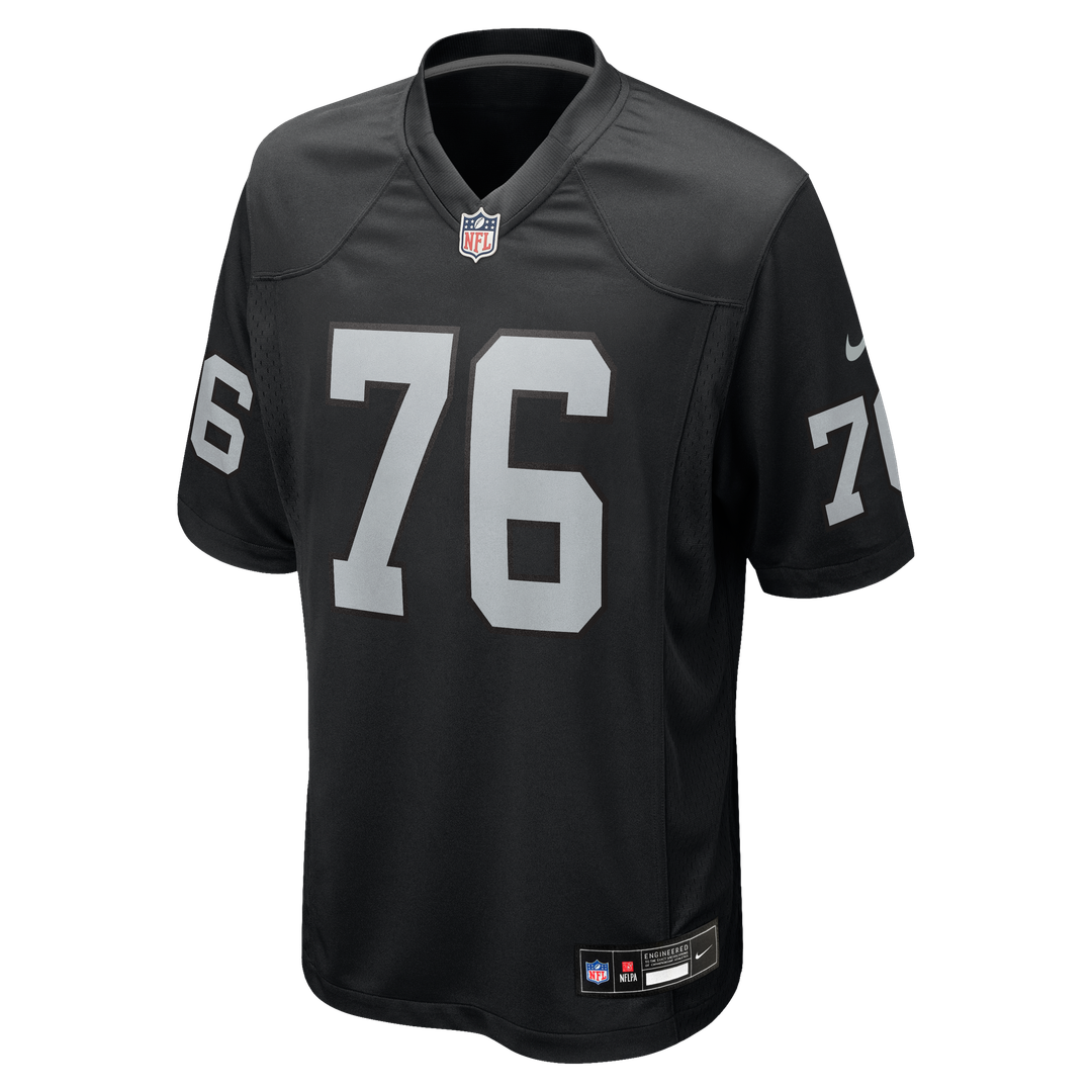 Caleb Rogers Las Vegas Raiders Nike Black Team Game Jersey