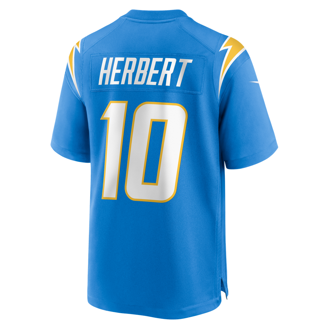 Justin Herbert Los Angeles Chargers Nike Gold Alternate Charger Power Game Player Jersey