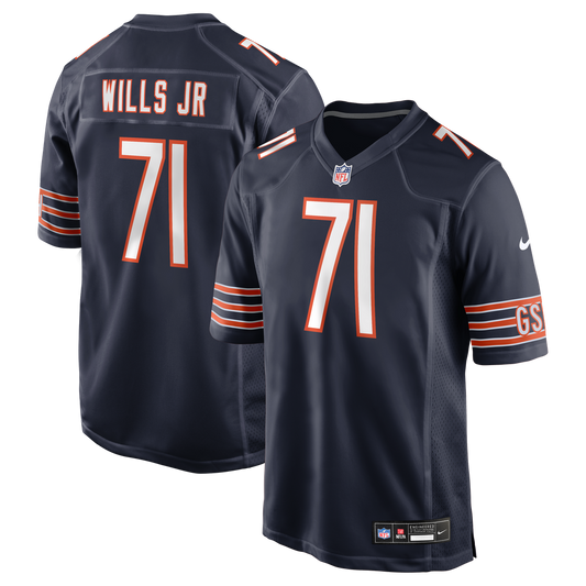 Jedrick Wills Jr. Chicago Bears Nike Navy Team Game Jersey