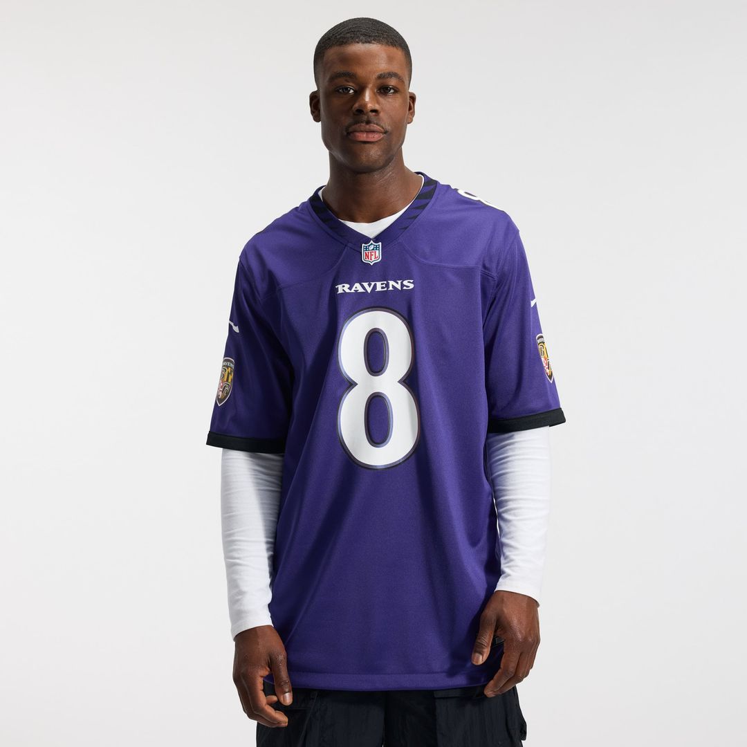Lamar Jackson Baltimore Ravens Nike Purple Team Game Jersey