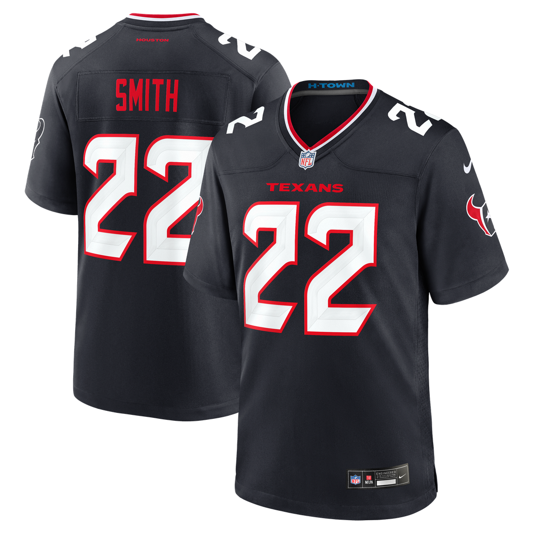 Jaylin Smith Houston Texans Nike Navy Team Game Jersey