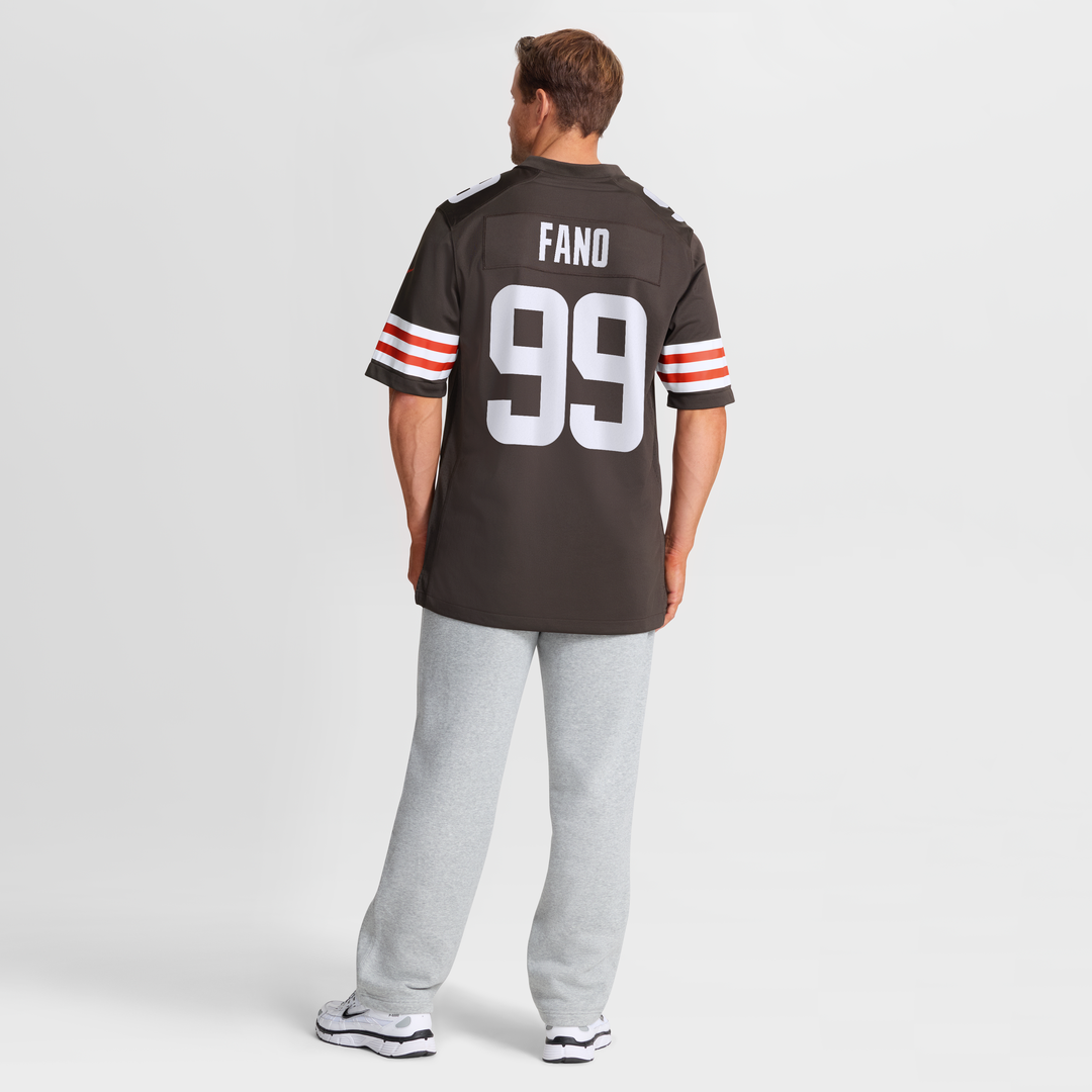 Logan Fano Cleveland Browns Nike Brown Team Game Jersey