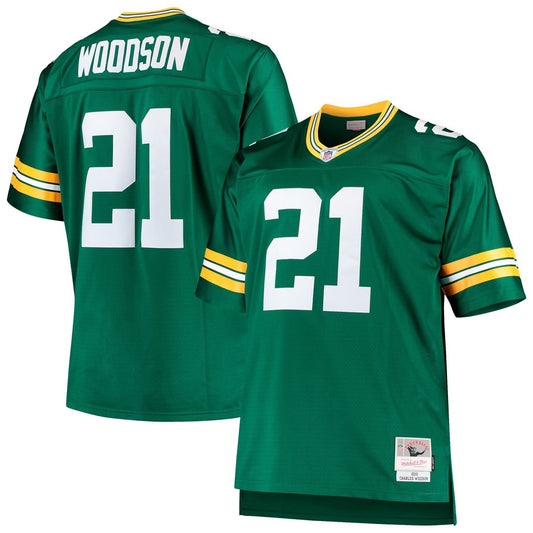 Charles Woodson Green Bay Packers Mitchell & Ness Green Big & Tall 2010 Retired Player Replica Jersey