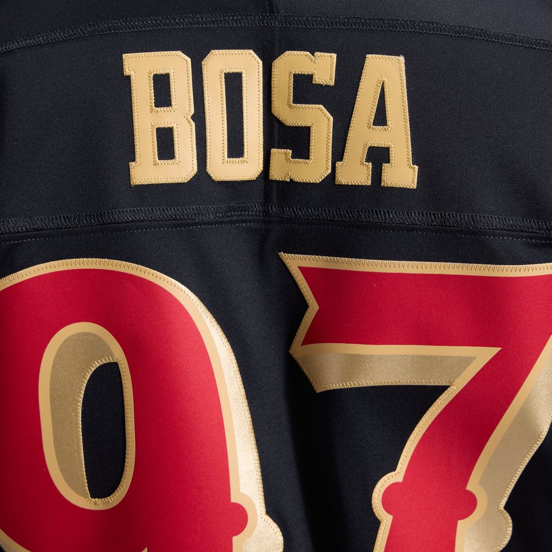 Nick Bosa San Francisco 49ers Nike Black Rivalries Collection Stitched Limited Jersey