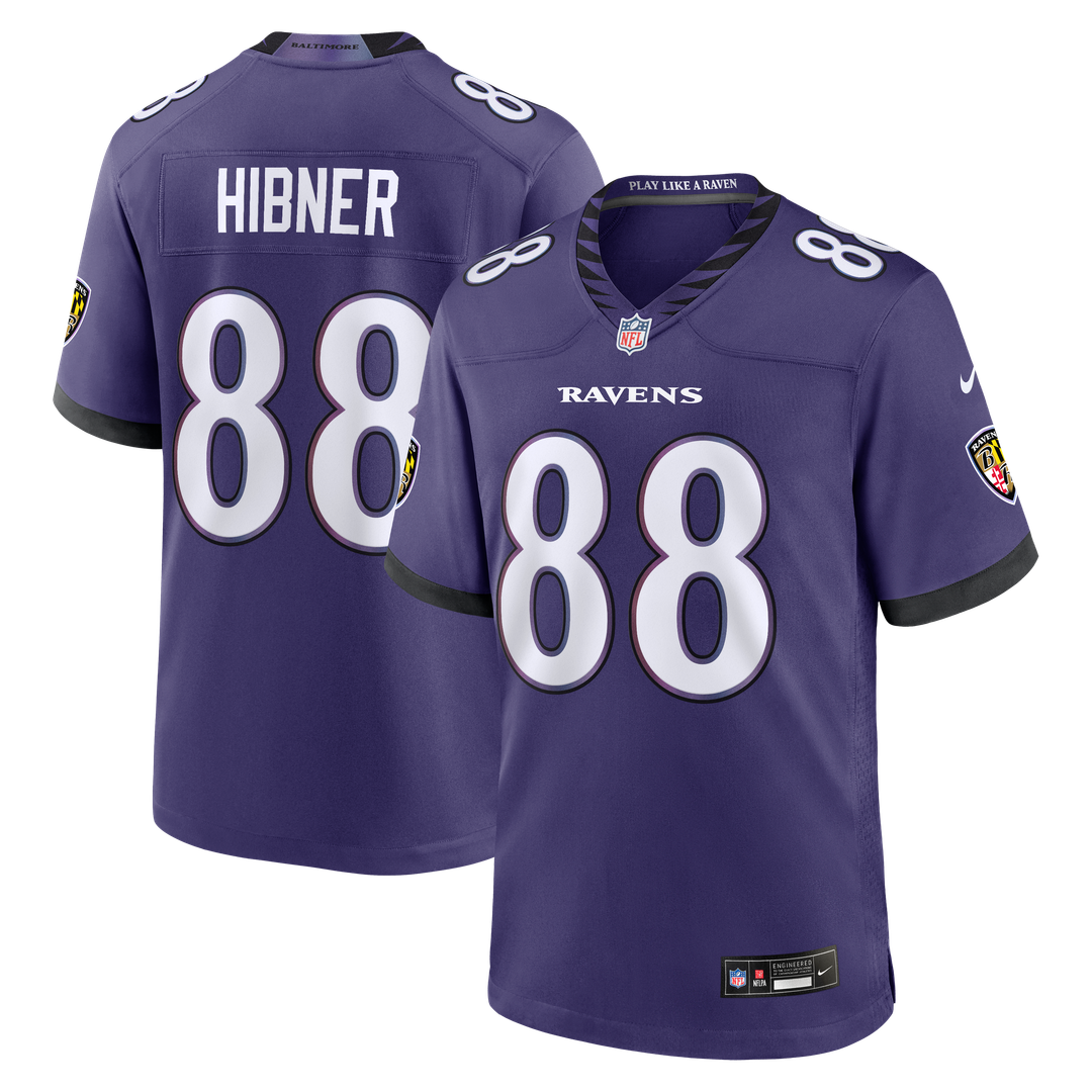 Matthew Hibner Baltimore Ravens Nike Purple Team Game Jersey