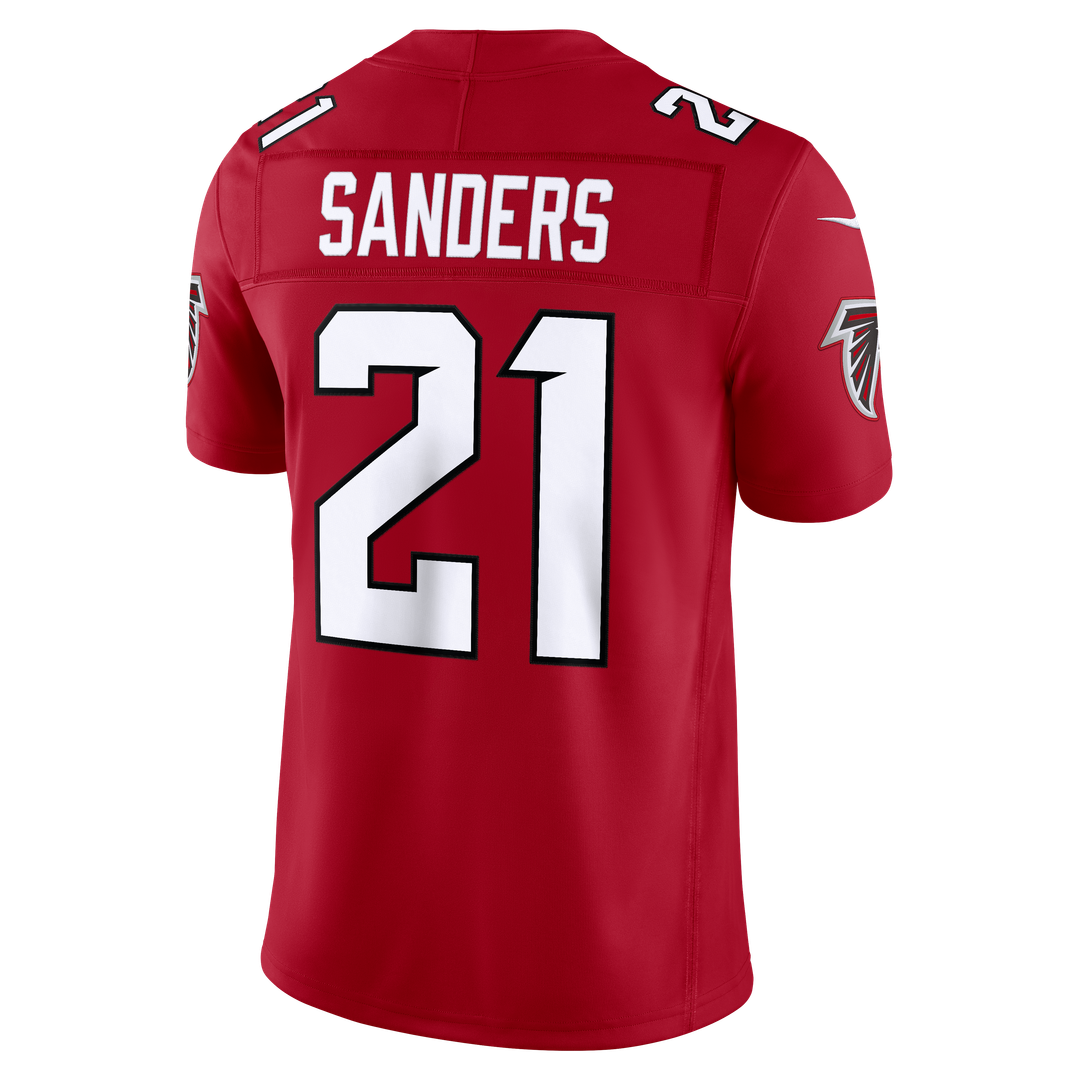 Deion Sanders Atlanta Falcons Nike Red Team Vapor F.U.S.E. Stitched Retired Limited Jersey