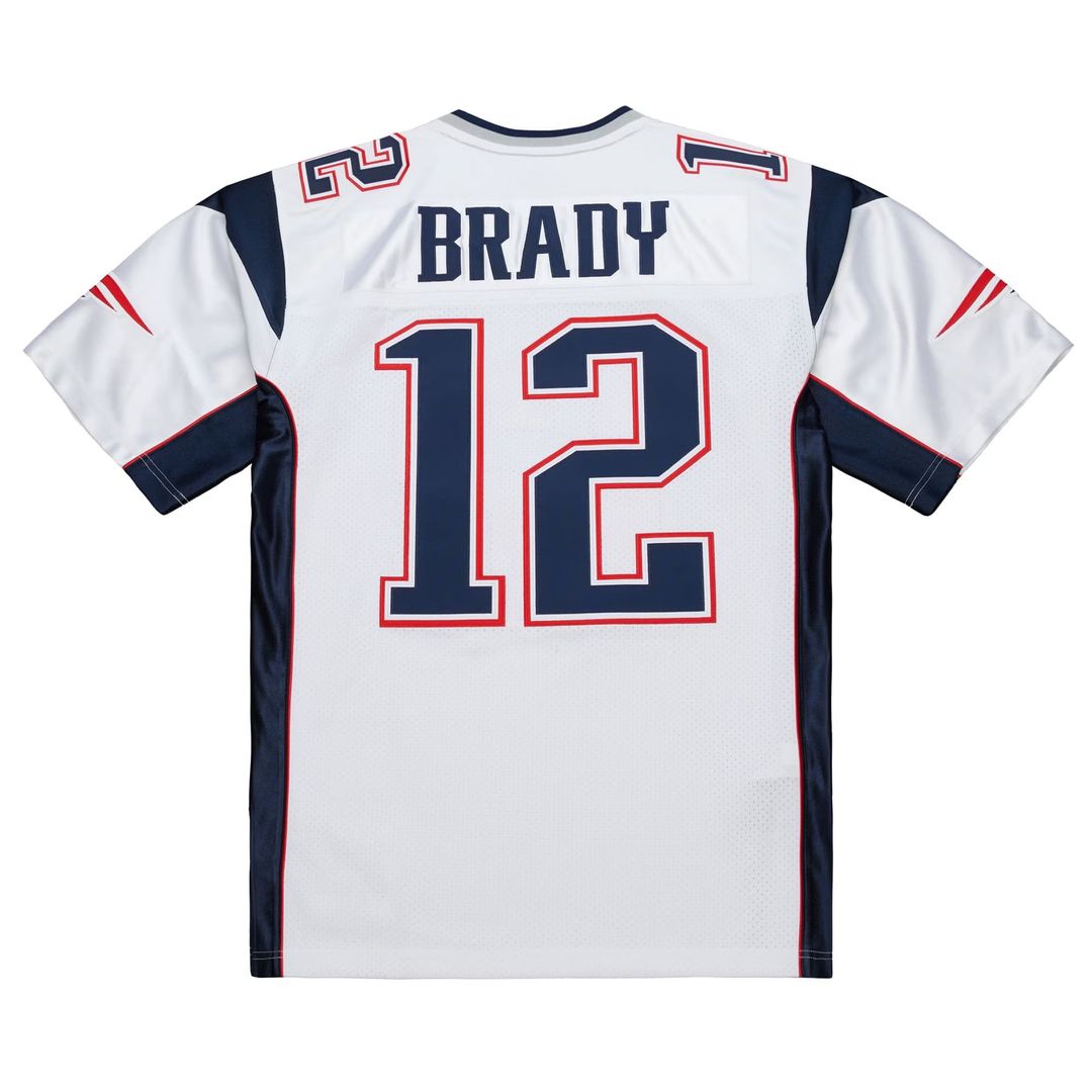 Tom Brady New England Patriots Mitchell & Ness White 2000 Big & Tall Legacy Replica Jersey