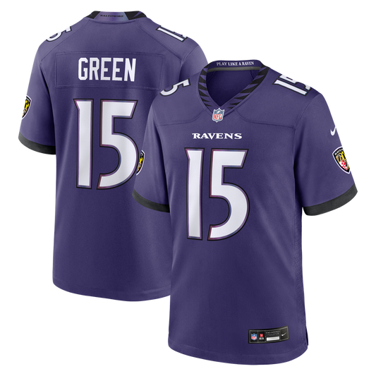 Mike Green Baltimore Ravens Nike Purple Team Game Jersey