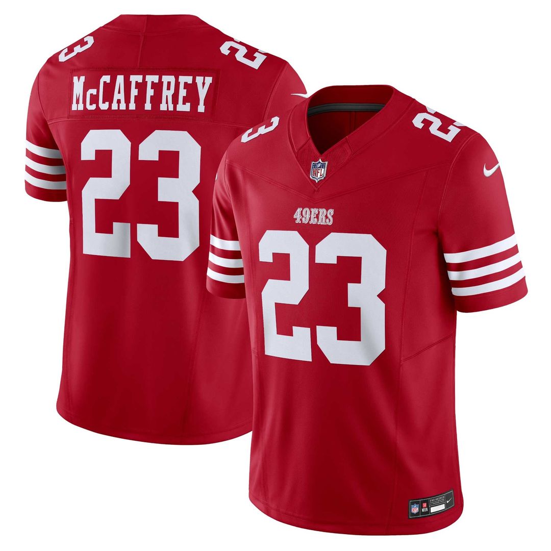 Christian McCaffrey San Francisco 49ers Nike White Vapor F.U.S.E. Limited 2nd Alternate Jersey