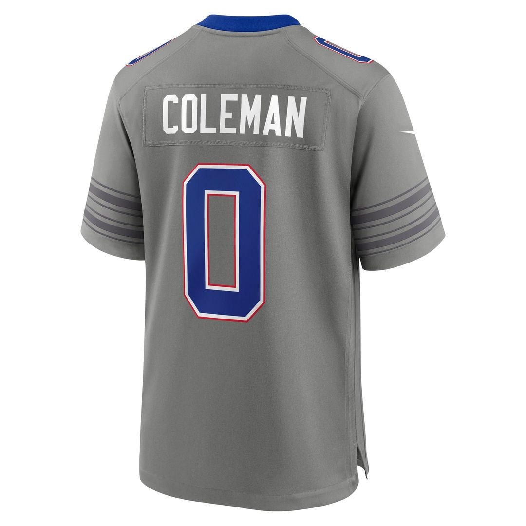 Keon Coleman Buffalo Bills Nike Gray Nickel City Game Jersey
