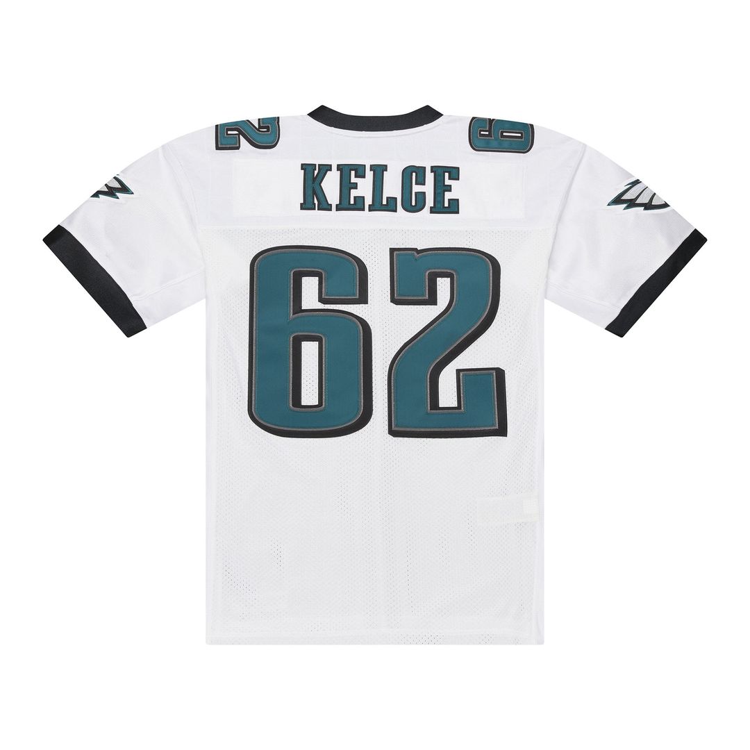 Jason Kelce Philadelphia Eagles Mitchell & Ness White 2011 Authentic Throwback Jersey