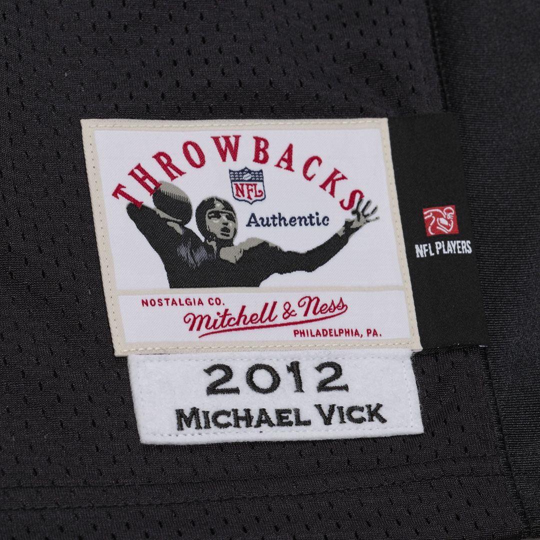 Michael Vick Philadelphia Eagles Mitchell & Ness Black 2012 Authentic Throwback Jersey