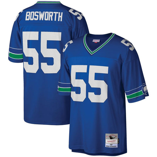 Brian Bosworth Seattle Seahawks Mitchell & Ness Royal Legacy Replica Jersey