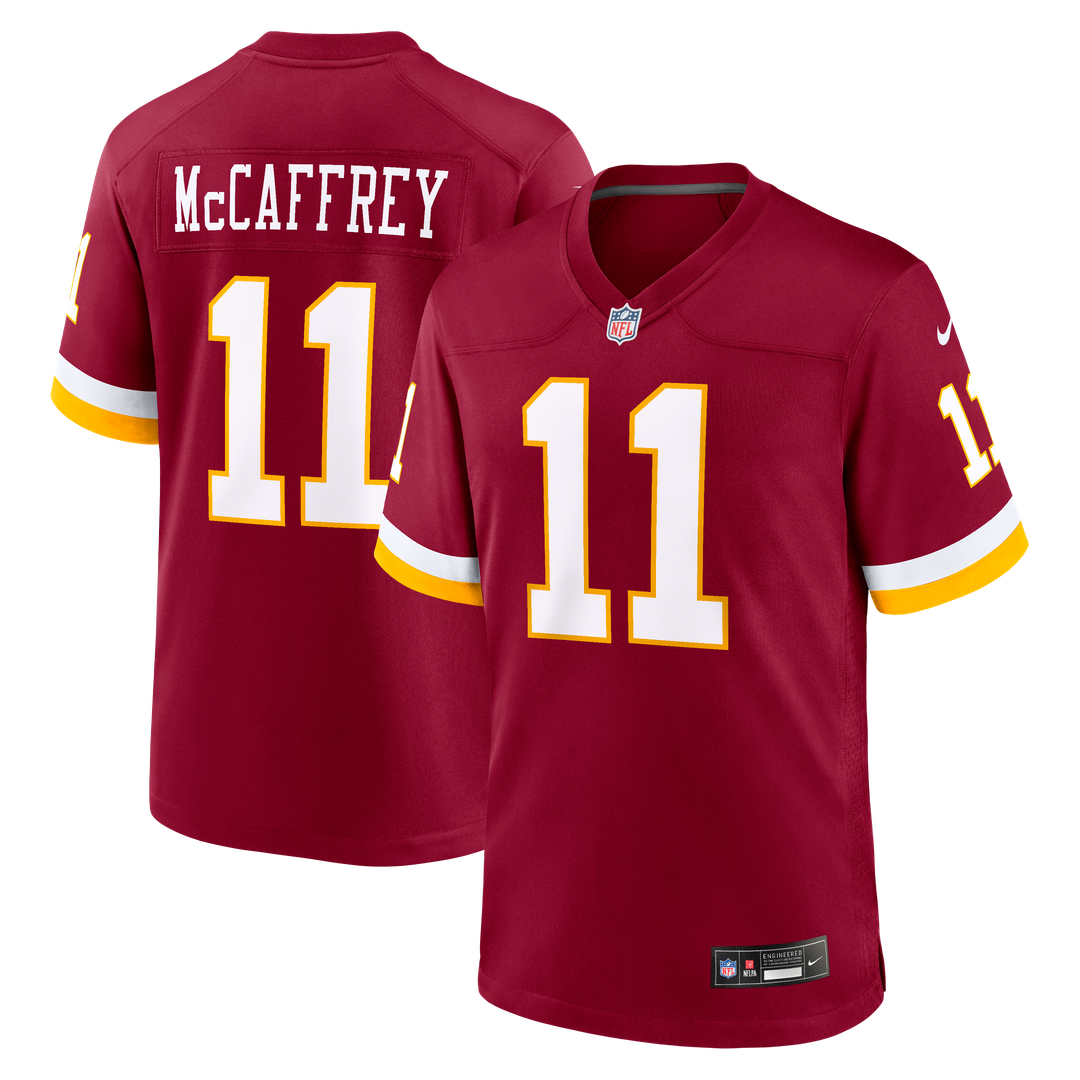 Luke McCaffrey Washington Commanders Nike Black Hail Raiser Alternate Game Jersey
