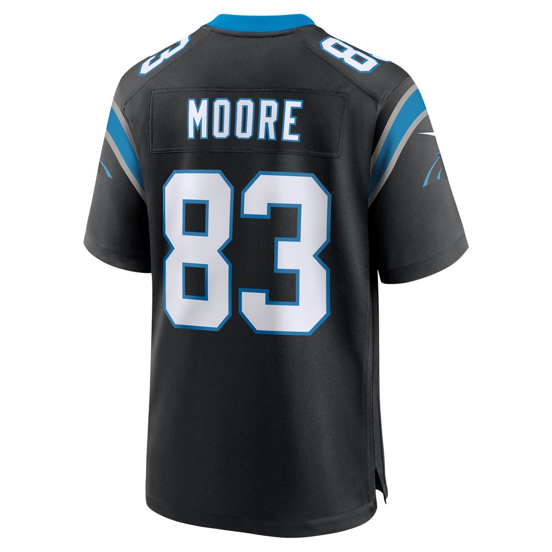 David Moore Carolina Panthers Nike Black Game Jersey