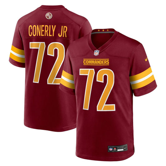 Josh Conerly Jr. Washington Commanders Nike Burgundy Team Game Jersey