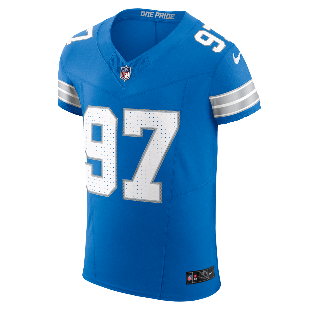 Aidan Hutchinson Detroit Lions Nike Black Alternate Vapor F.U.S.E. Elite Jersey