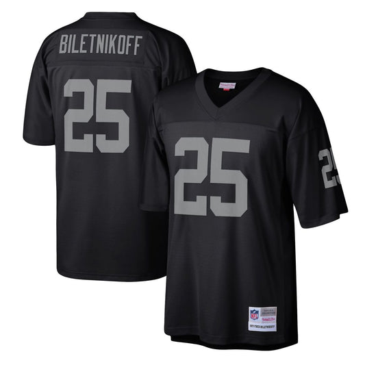 Fred Biletnikoff Las Vegas Raiders Mitchell & Ness Black Legacy Replica Jersey