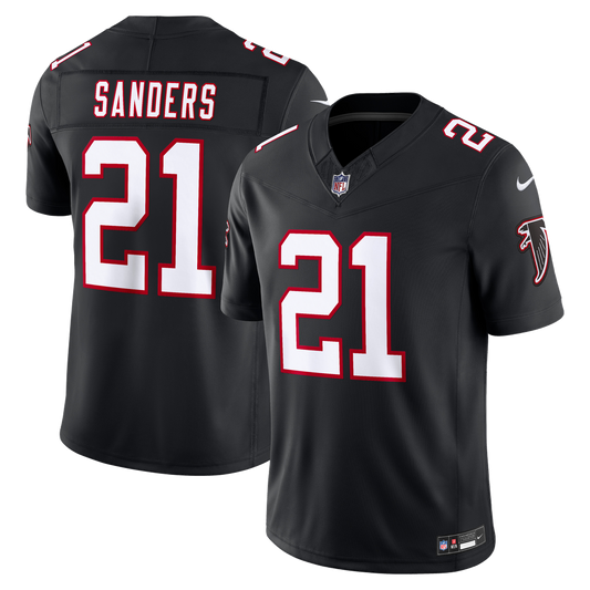 Deion Sanders Atlanta Falcons Nike Black Alternate Throwback Vapor F.U.S.E. Stitched Retired Limited Jersey
