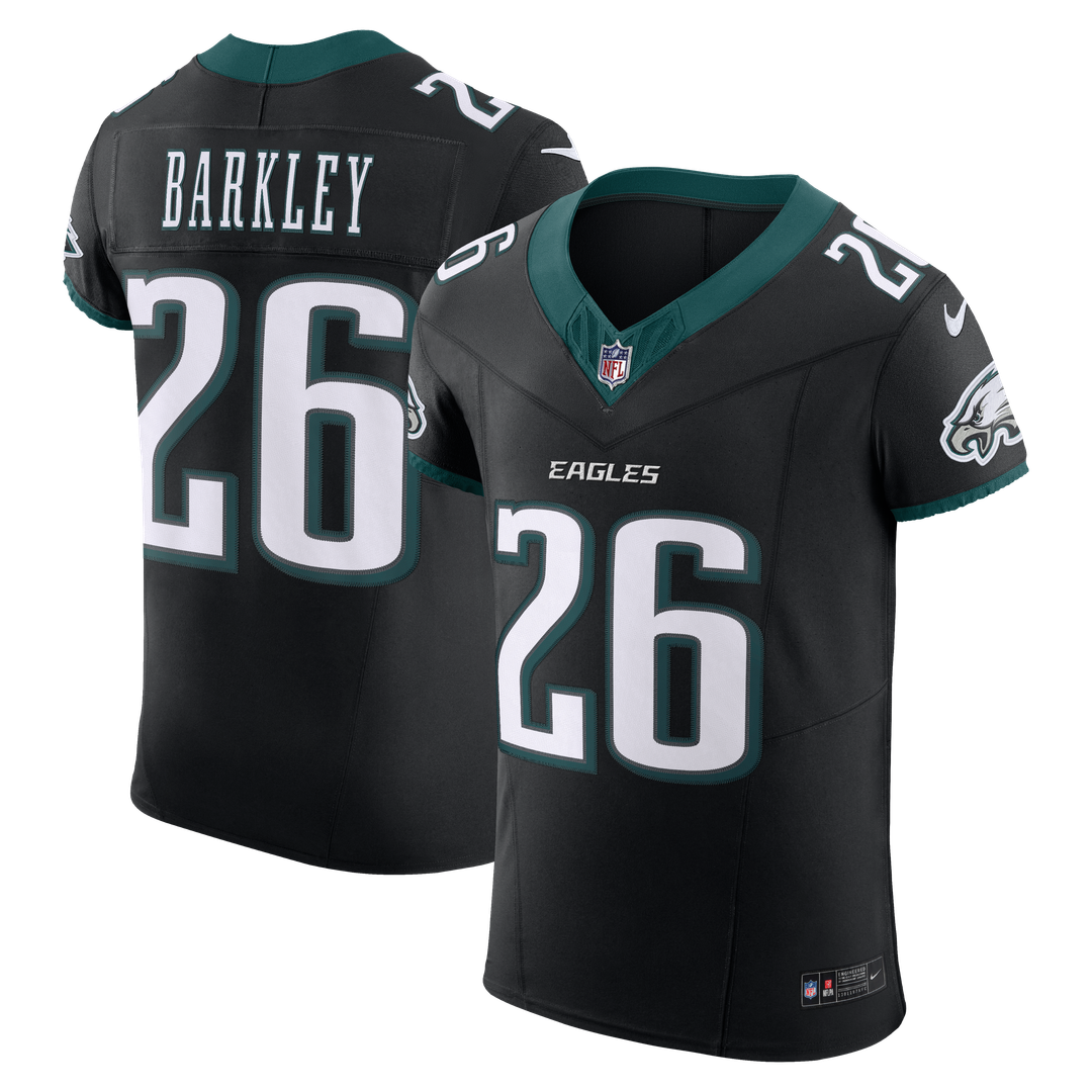 Saquon Barkley Philadelphia Eagles Nike Black Alternate Vapor F.U.S.E. Elite Jersey