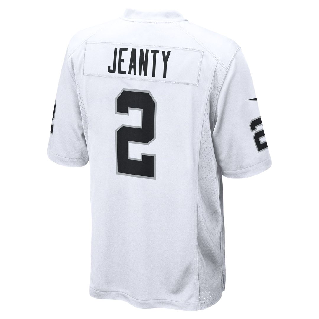 Ashton Jeanty Las Vegas Raiders Nike White Game Jersey