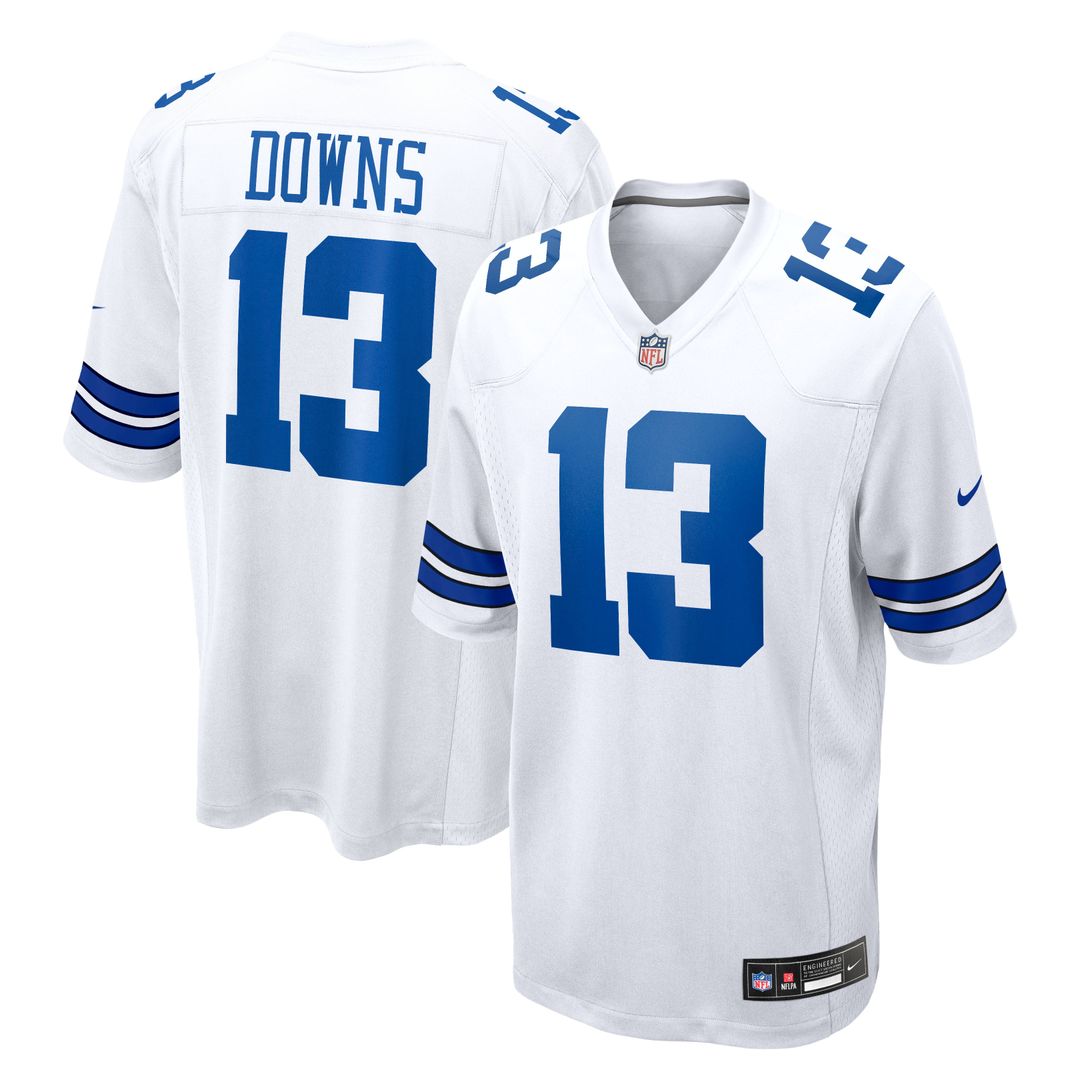 Caleb Downs Dallas Cowboys Nike White Game Jersey