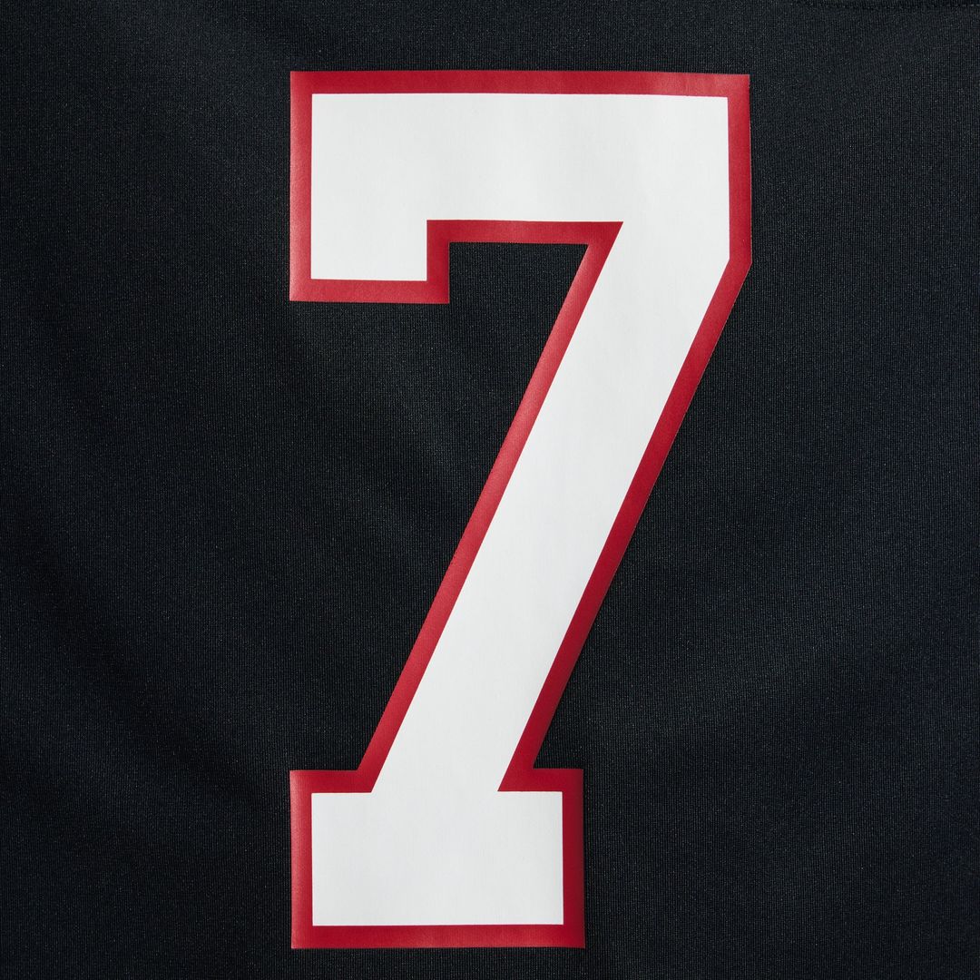 Bijan Robinson Atlanta Falcons Nike Black Throwback Game Jersey